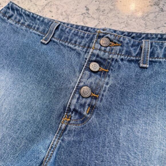 Vintage No Boundaries Shorts Size 13 Low Rise Y2K 90s Button Fly Denim Cotton - Picture 3 of 10